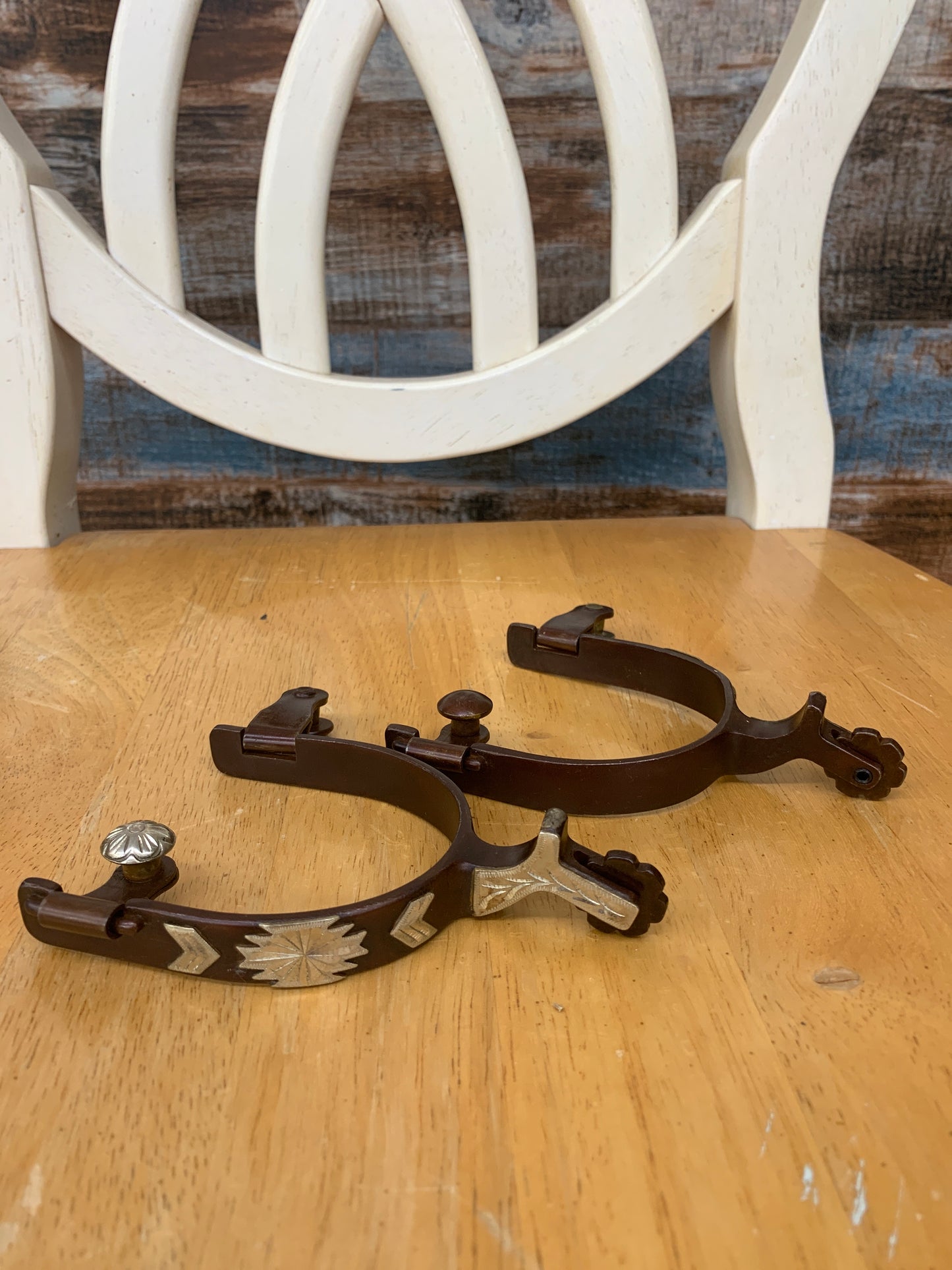Antiqued Chap Guard Spurs