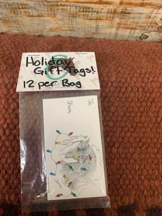 Holiday Gift Tags- Horse w/ Lights