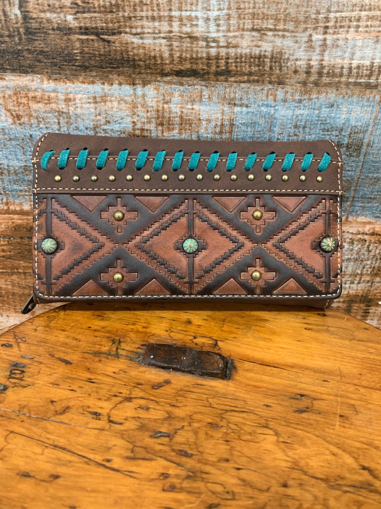 Montana West Aztec wallet coffee