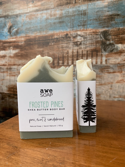 Shea Butter Body Bar-     Frosted Pines