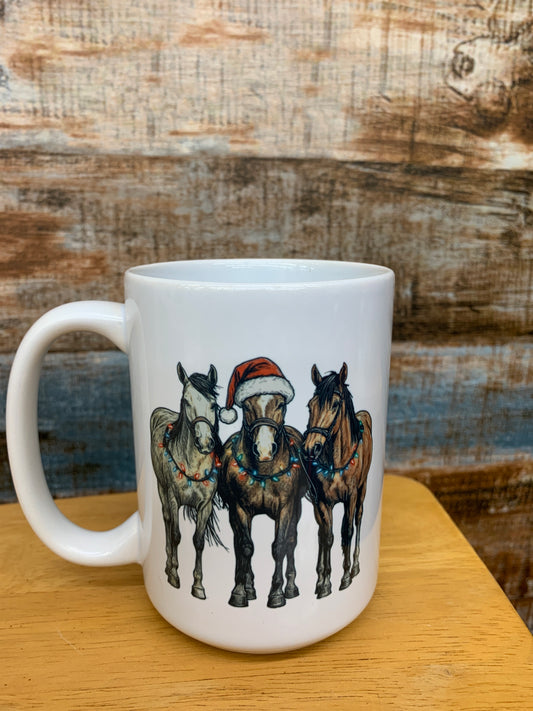 Christmas Horses Mug