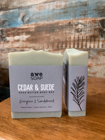 Shea Butter Body Bar - Cedar & Suede
