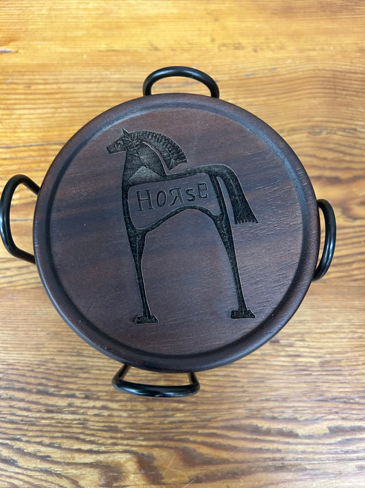 Horse Wood Coasters Set of 6