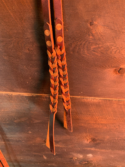 KW Leather Latigo 8ft Split Reins