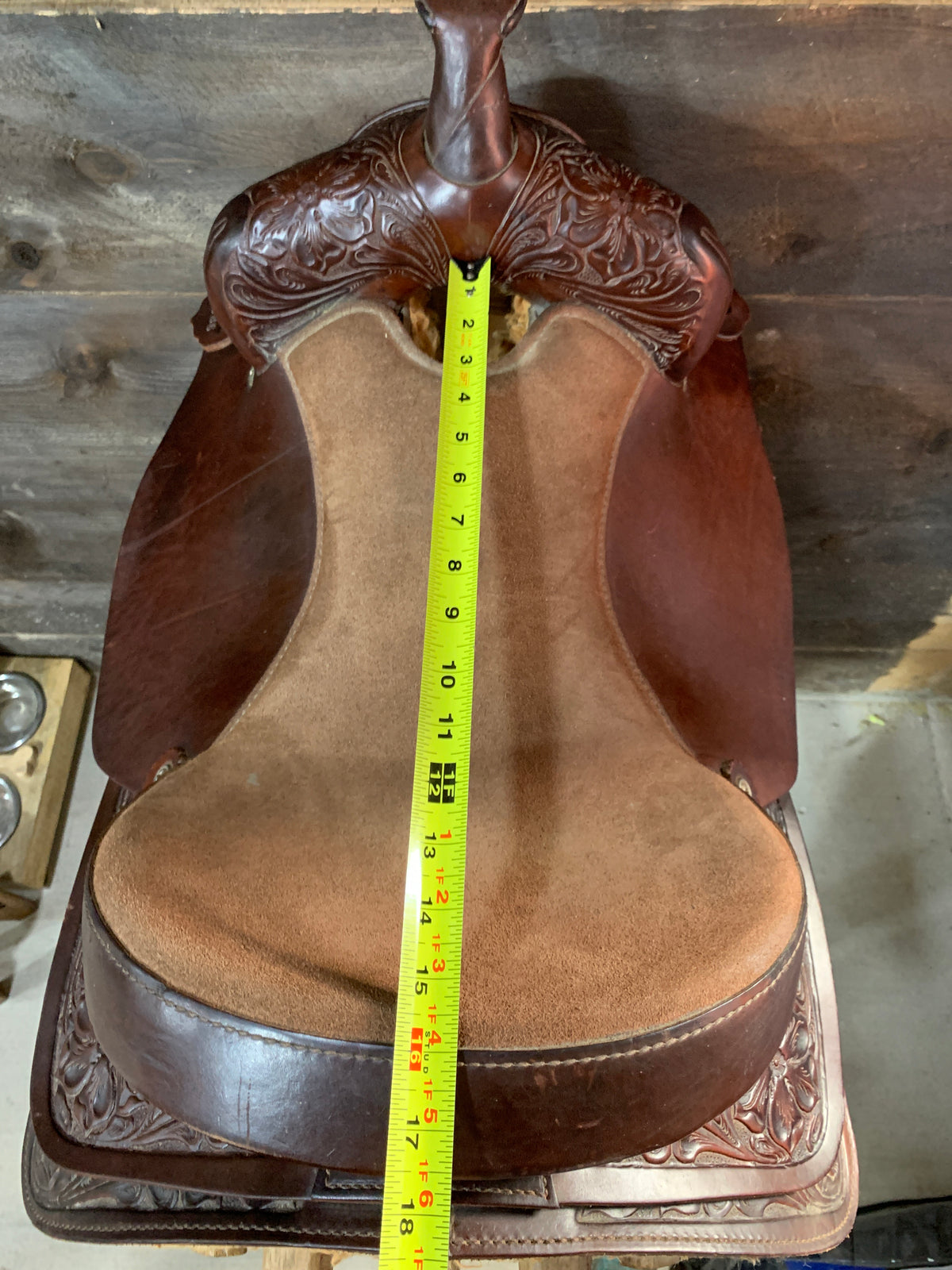Used Western Rawhide Saddle