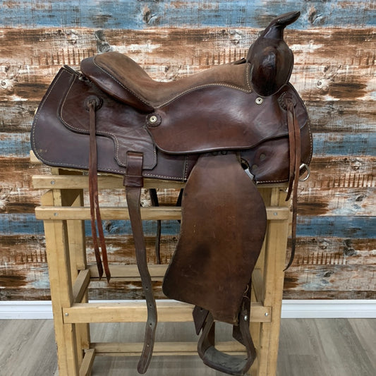 Used Western Rawhide saddle