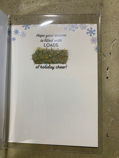 Christmas Card- Load Of Hay