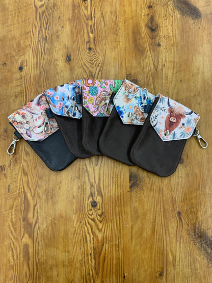 TC Patterned Belt Loop Phone Pouch