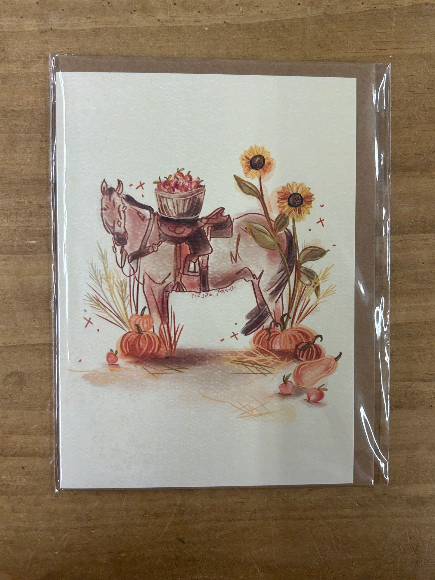 Autumn Horse Card