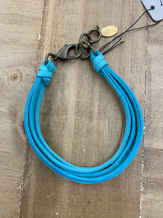 Leather 7 Strand Bracelet