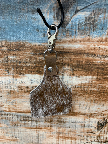 TC Hide Ear Tag Keychains