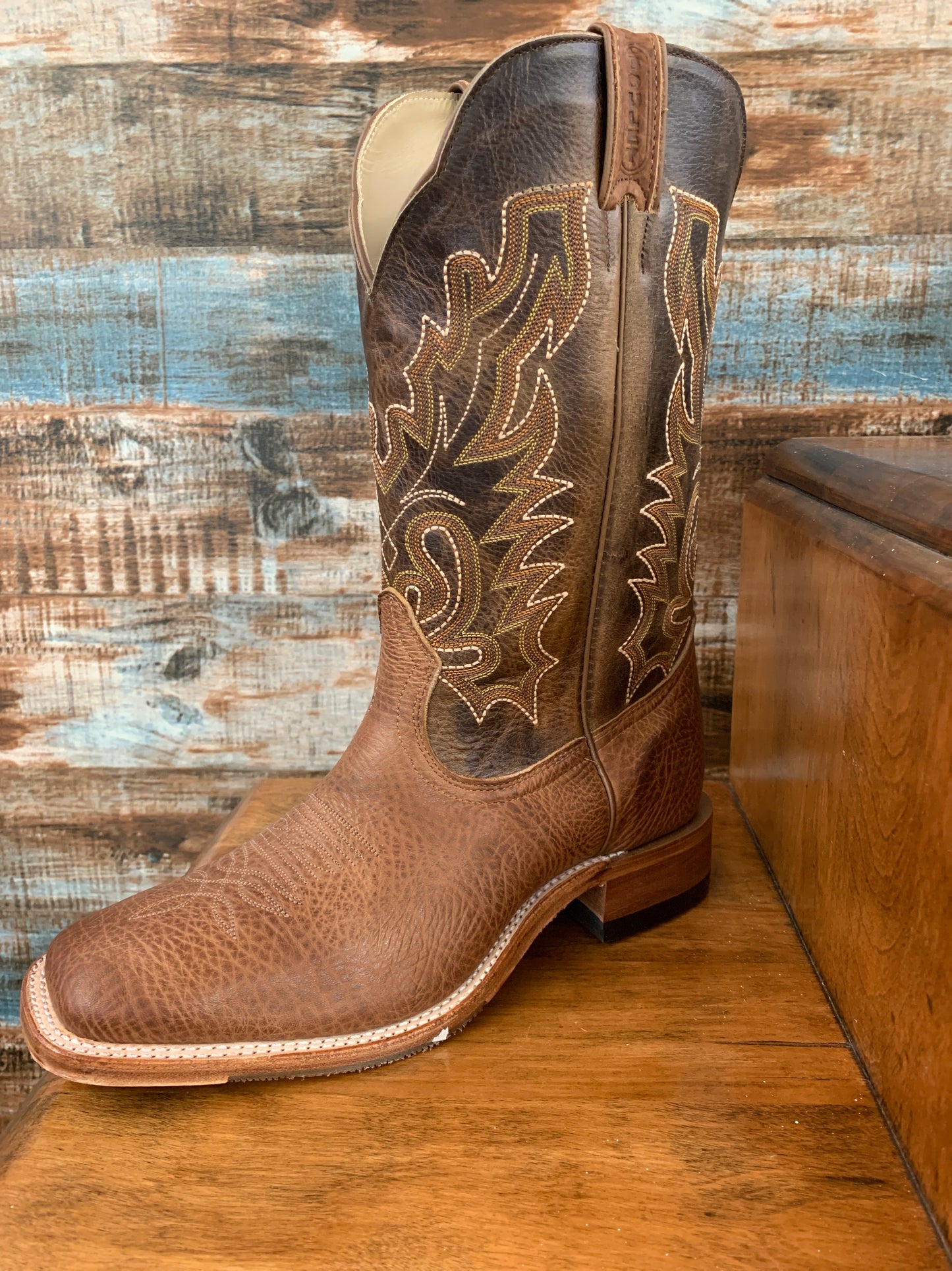 Boulet Mens Boot 0317 Bullhide Cognac/Damiana Moka