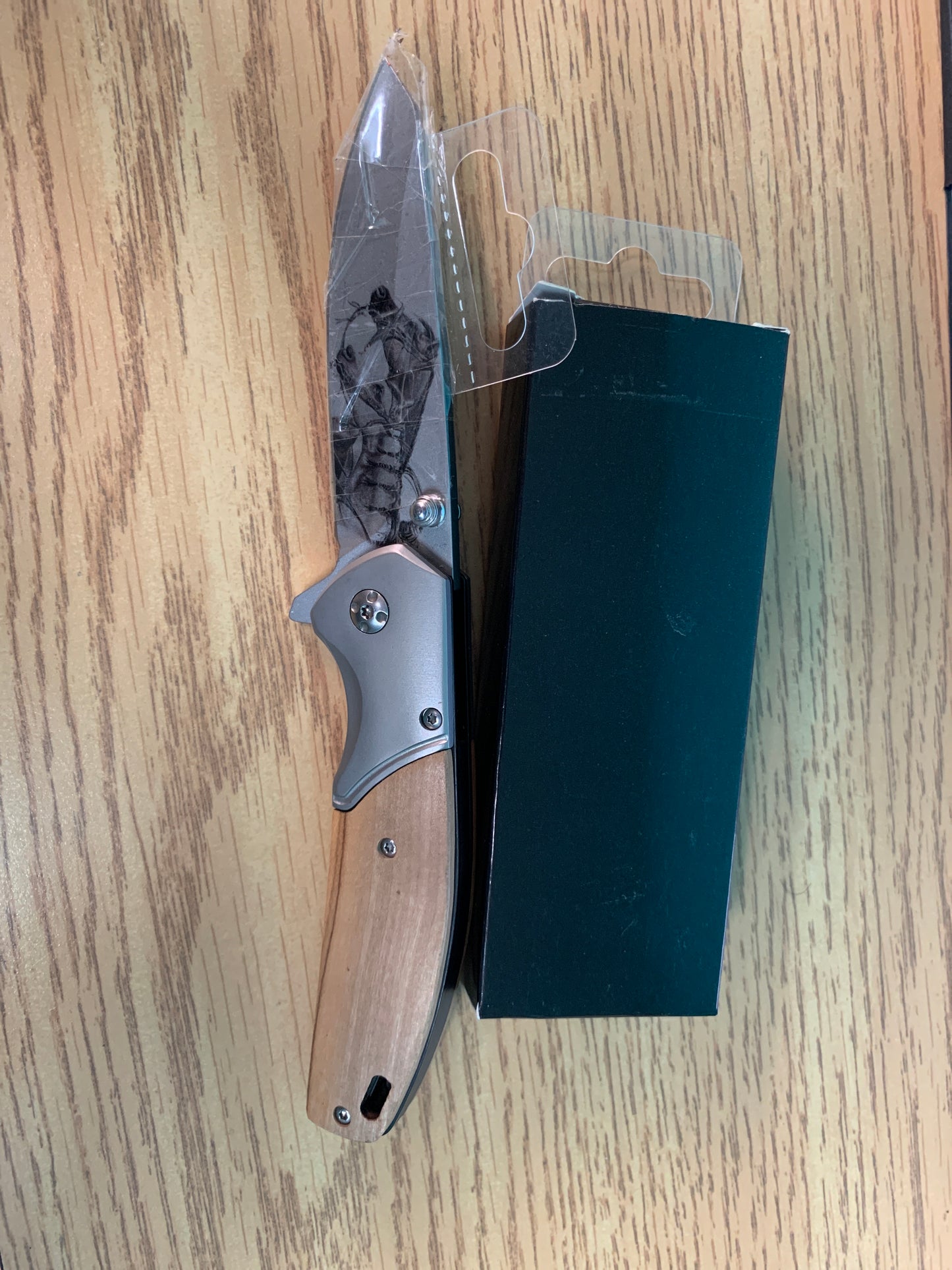 Engraved Horse Knife