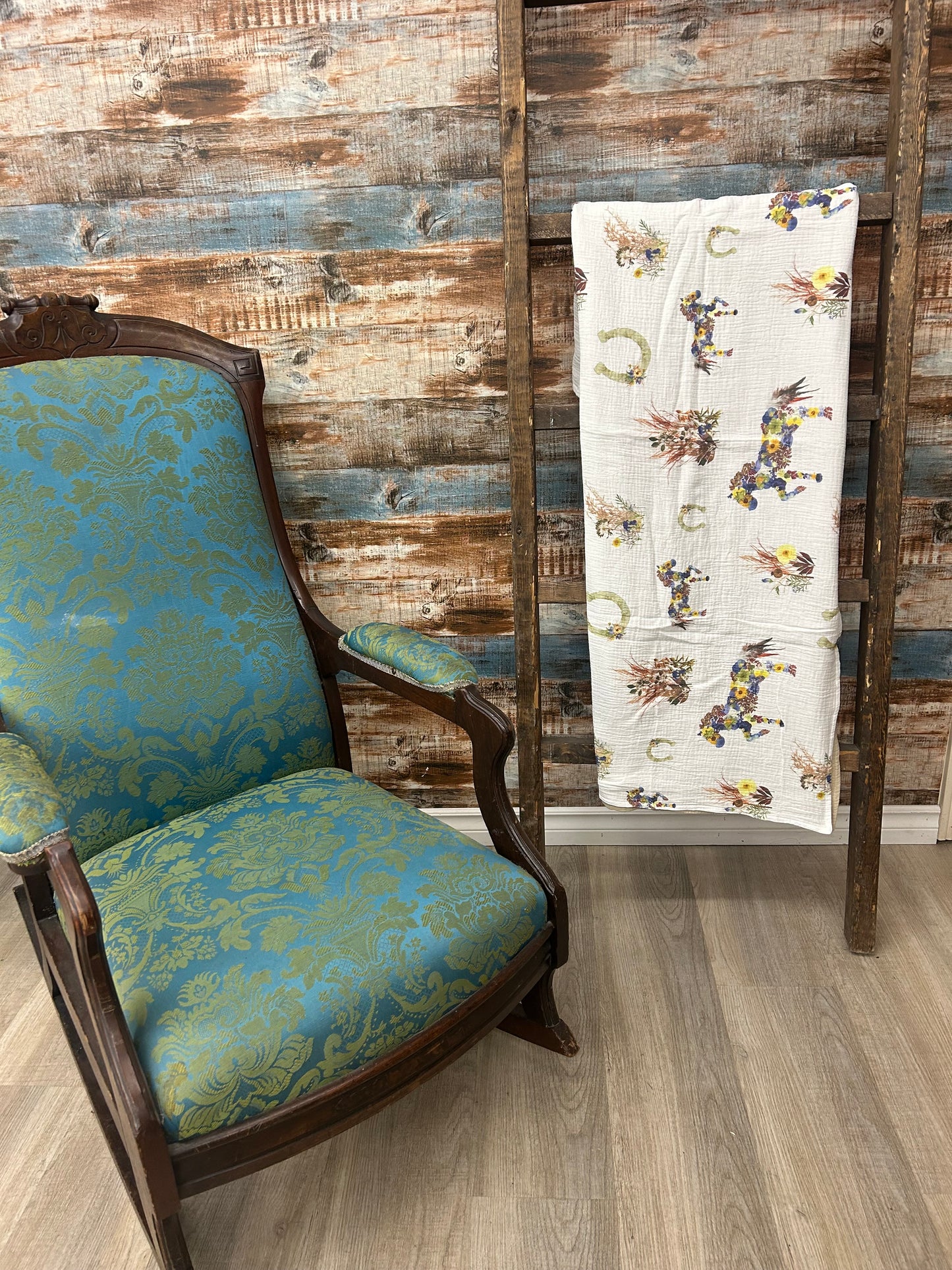 Wild Horses Cotton Baby Blanket