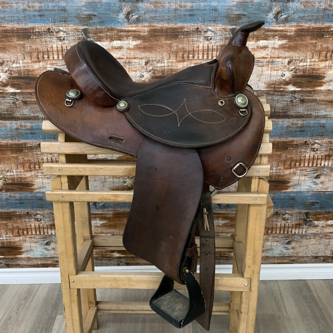 Used Western Rawhide Saddle