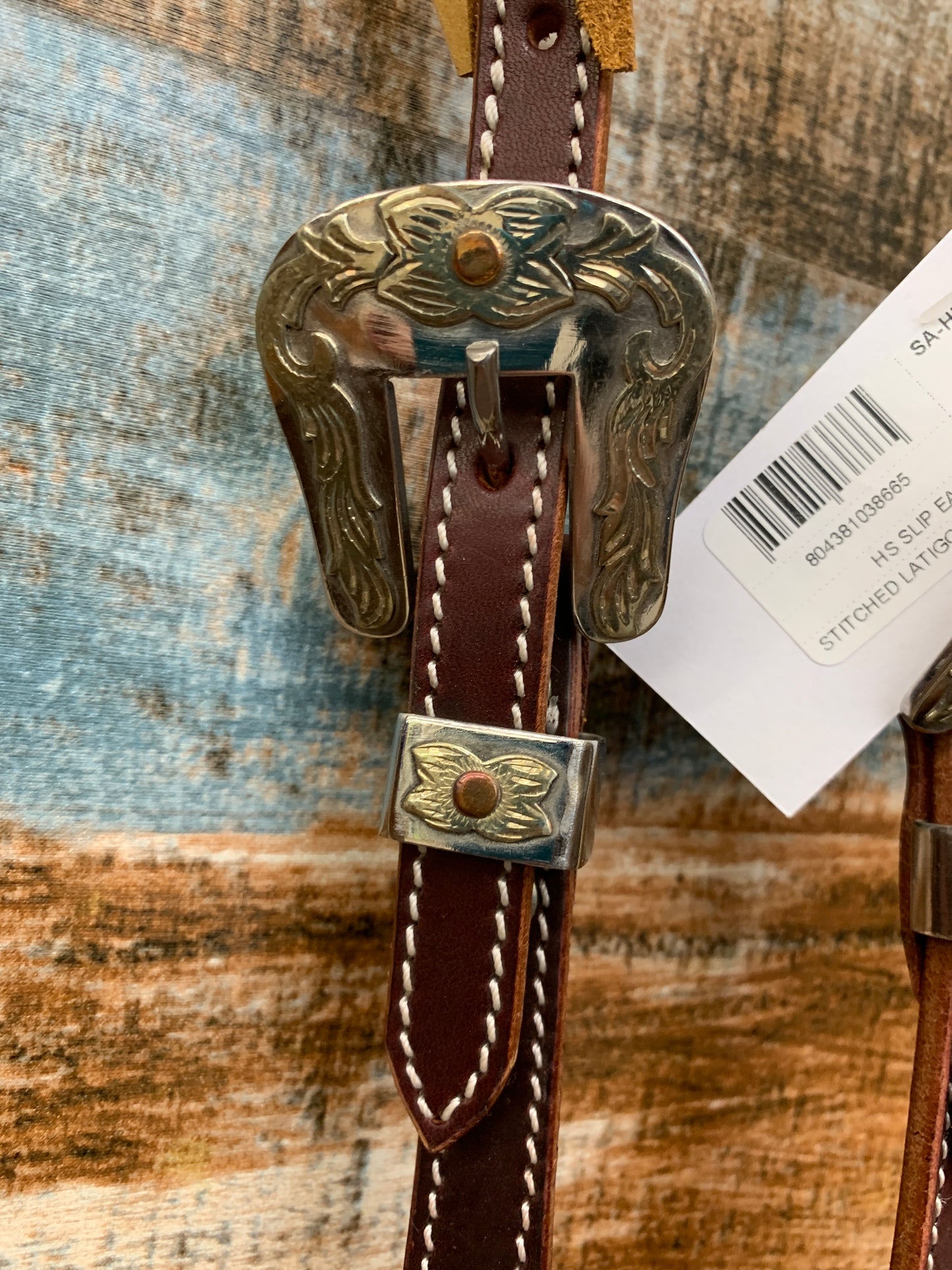Slip Ear Headstall with Square Buckles