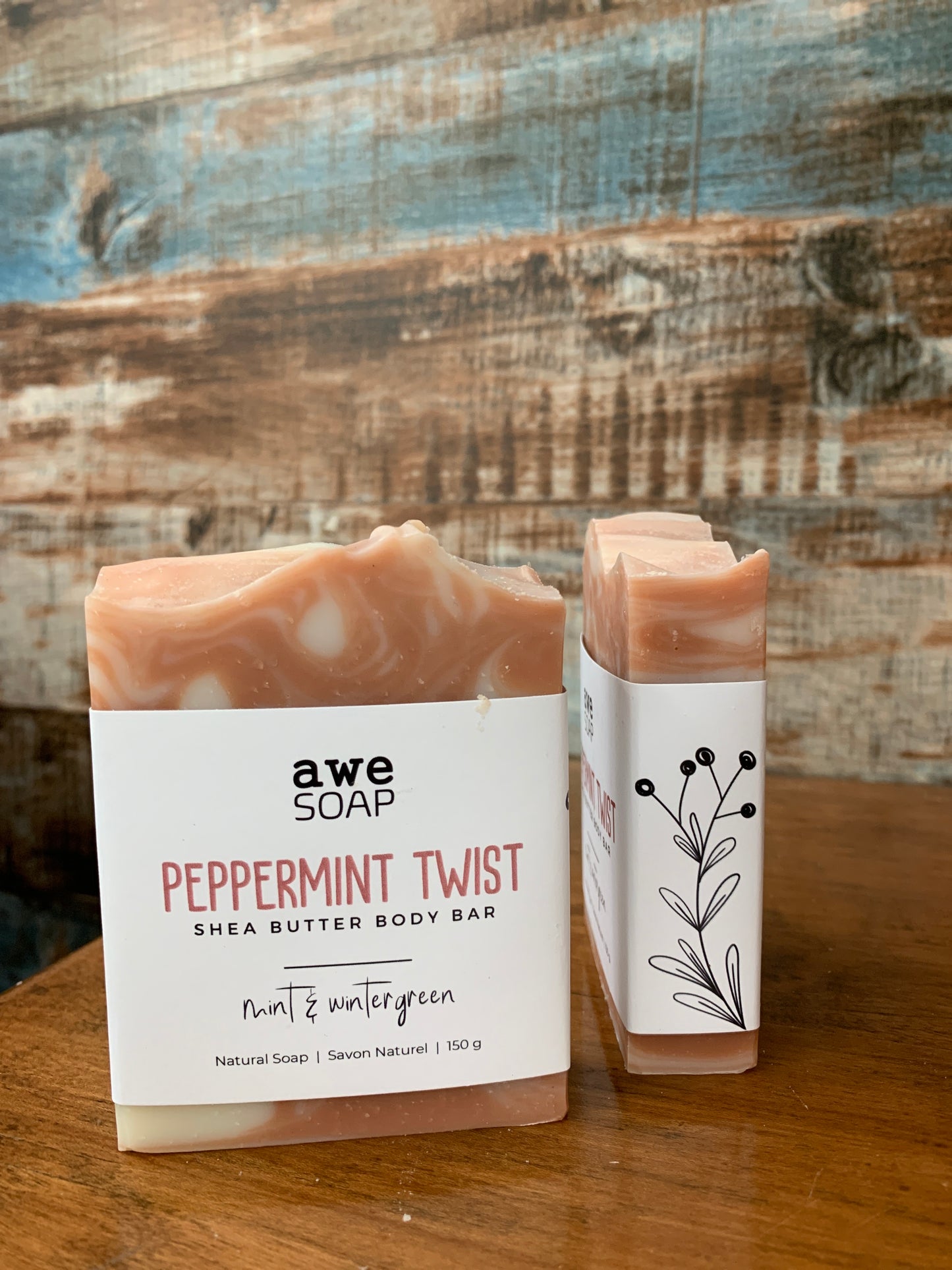 Shea Butter Body Bar- Peppermint Twist