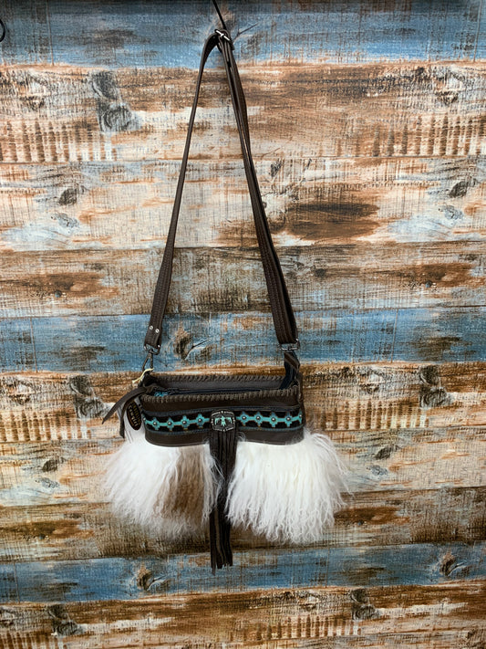 TC Belle Sheepskin Crossbody Purse
