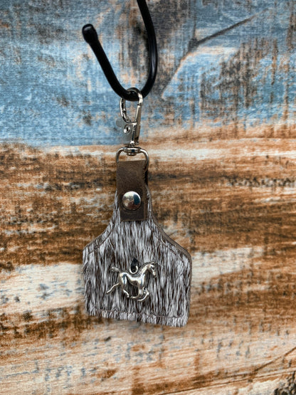 TC Hide Ear Tag Keychains