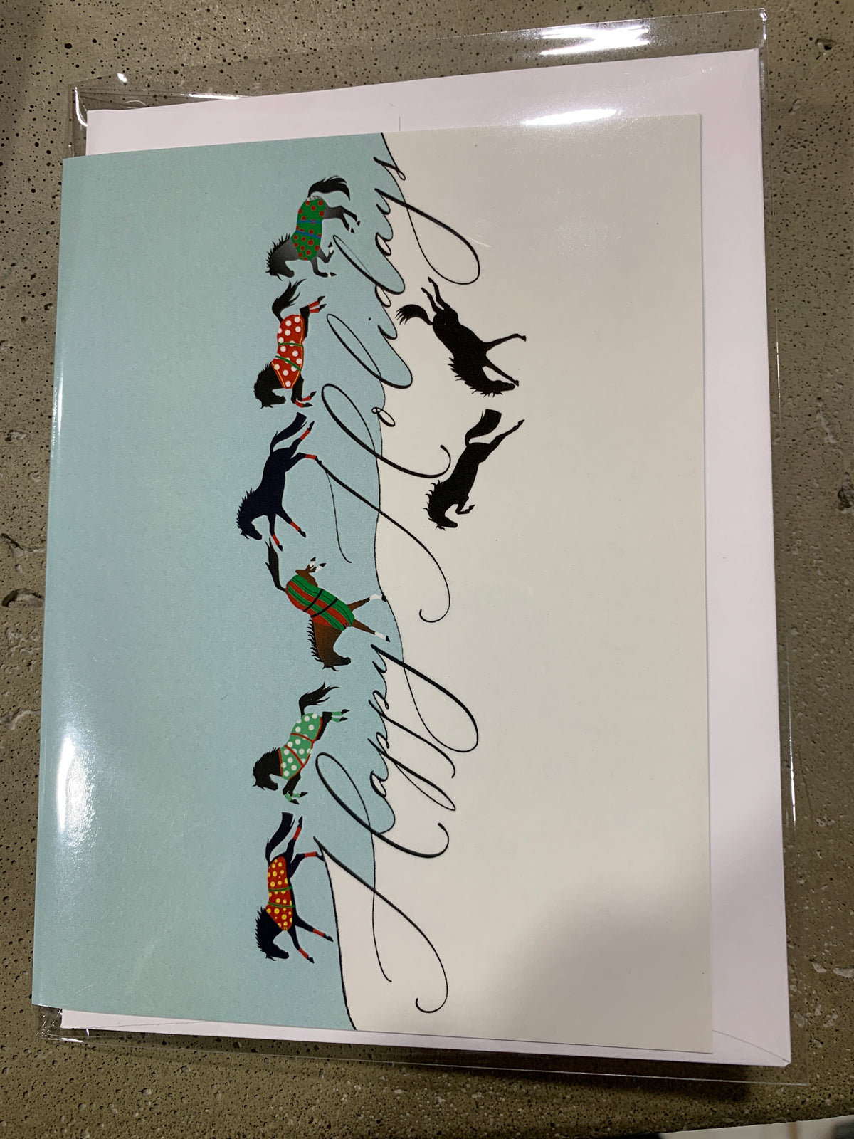Box of 8 Christmas Cards-Happy Holidays!