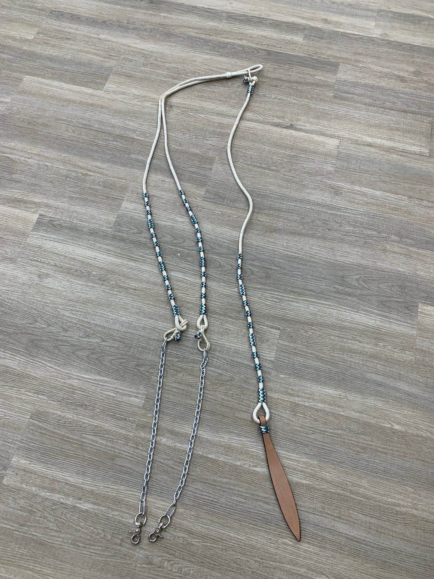 Used White & Teal Romel Reins