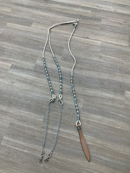 Used White & Teal Romel Reins