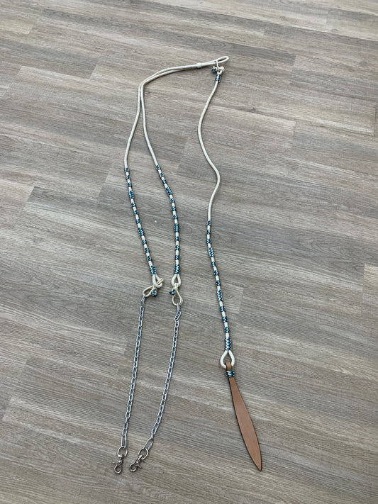 Used White & Teal Romel Reins