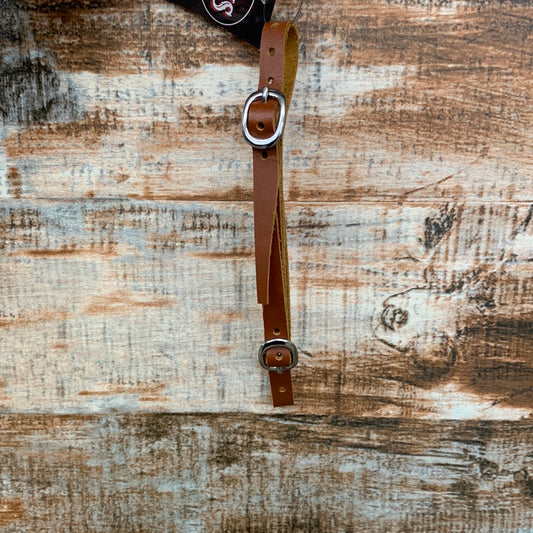 TW leather curb strap