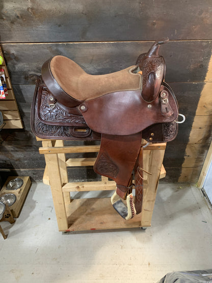 Used Western Rawhide Saddle