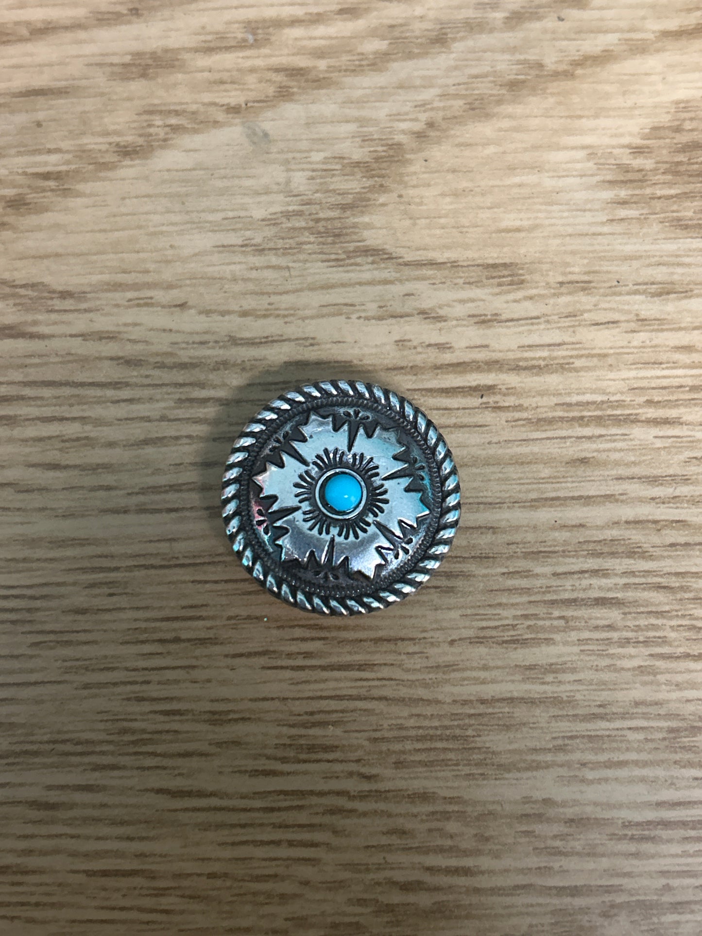 Floral Concho Turquoise Centre