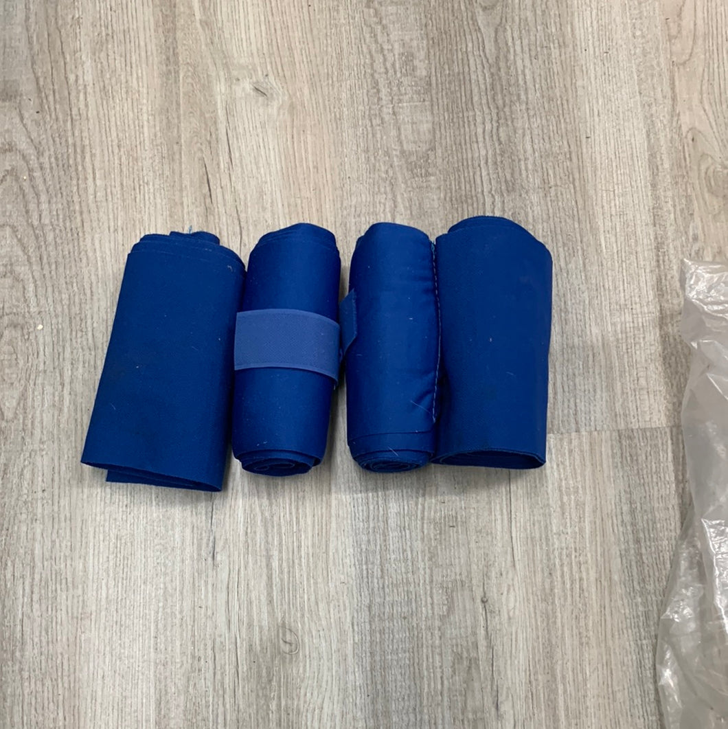 Used blue polo wraps
