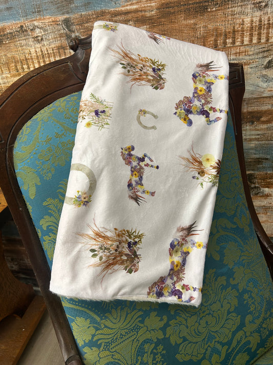 Wild Horses Baby Blanket
