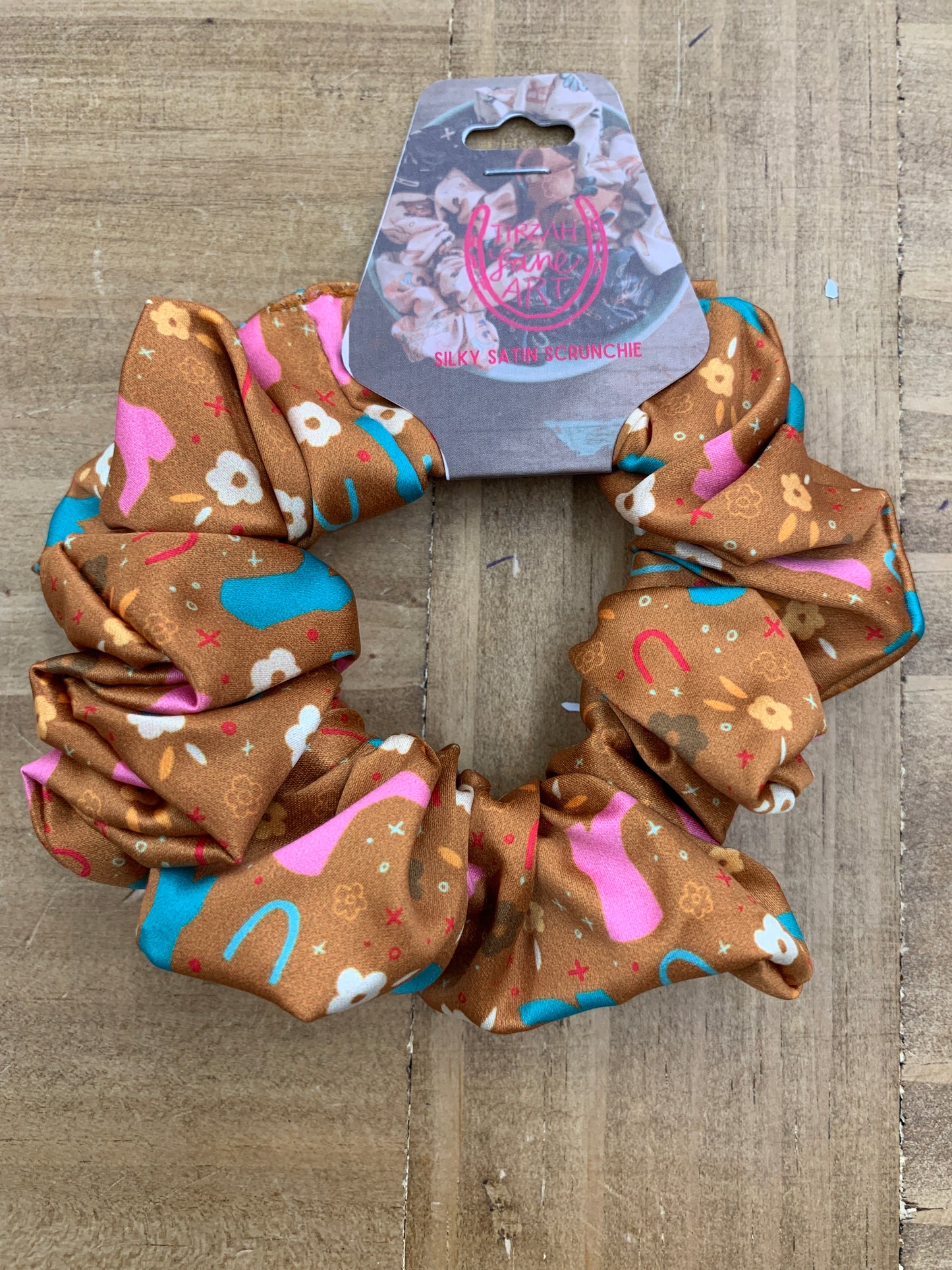 Prairie Flower & Boots Scrunchies