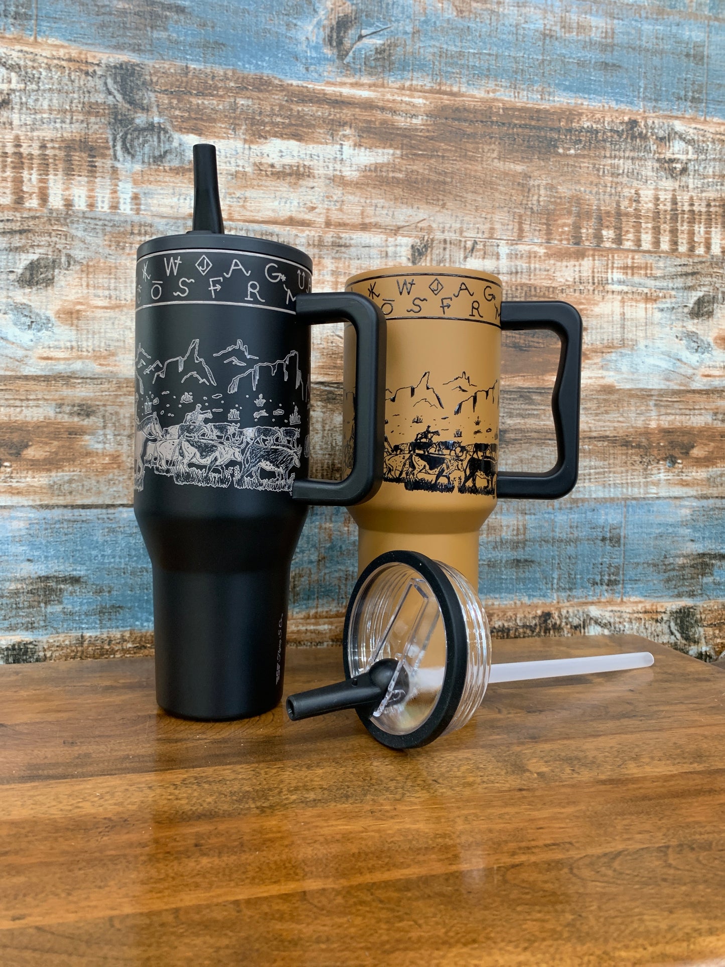 Cattle Drive Flip Top Tumbler