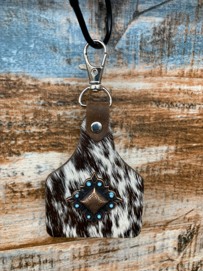 TC Hide Ear Tag Keychains