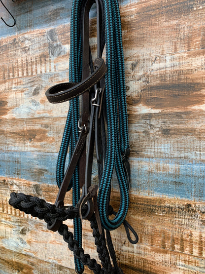 Used Teal Hackamore W Reins