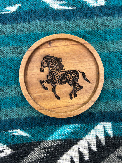 Horse Wood Coasters