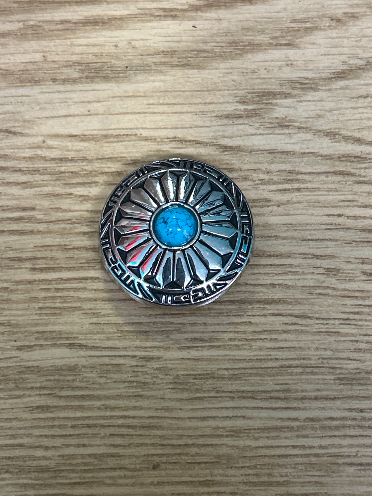 Flower with Turquoise Concho