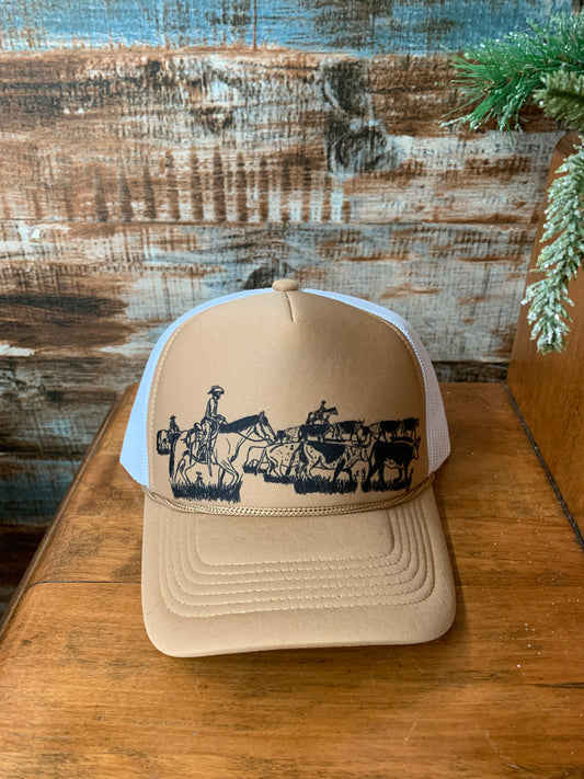 Cattle Drive Trucker Cap