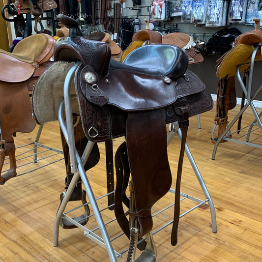 Used Western Rawhide Saddle