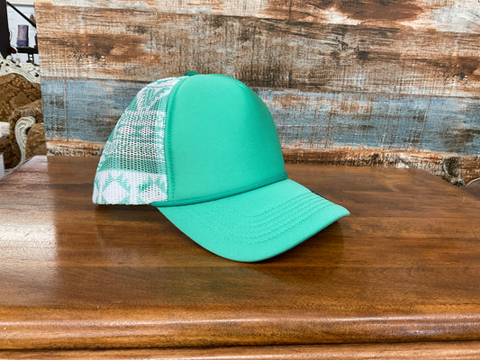 Aztec mesh trucker hat