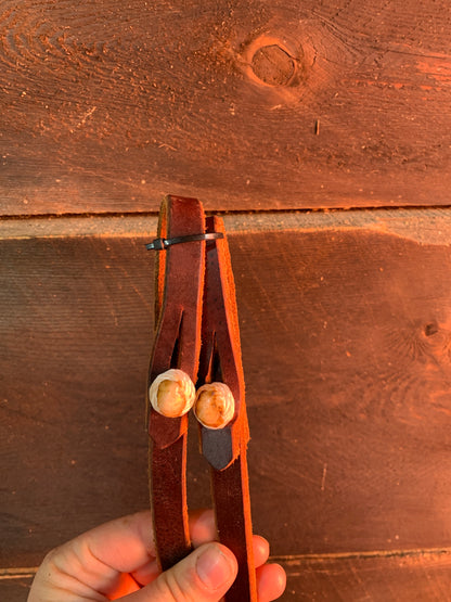 KW Leather Latigo 8ft Split Reins