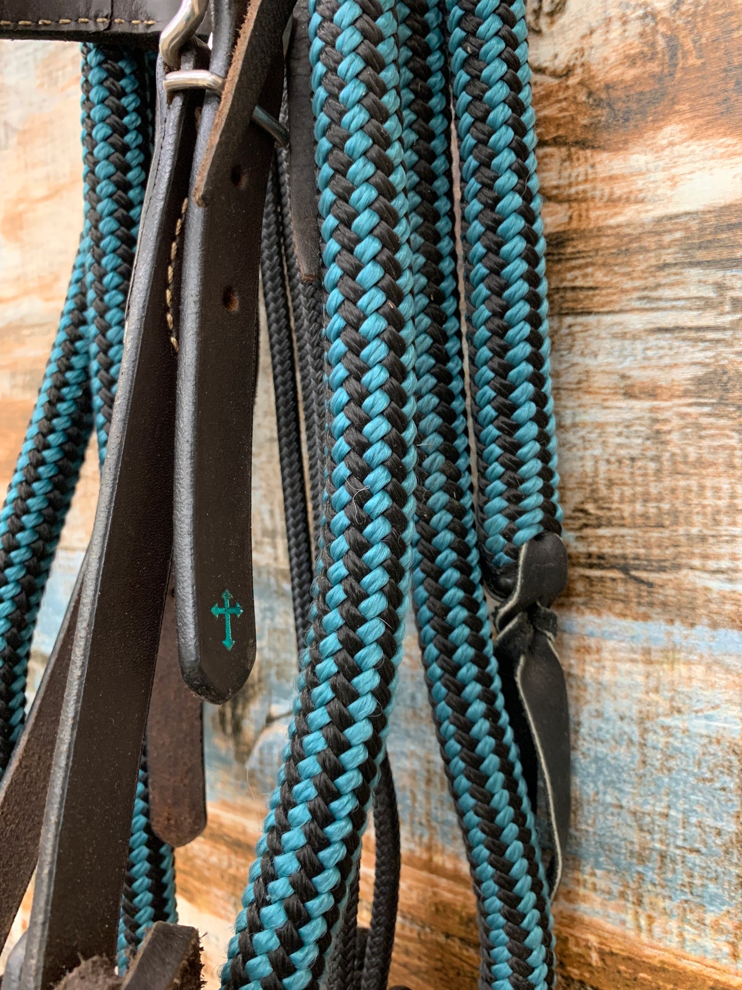 Used Teal Hackamore W Reins