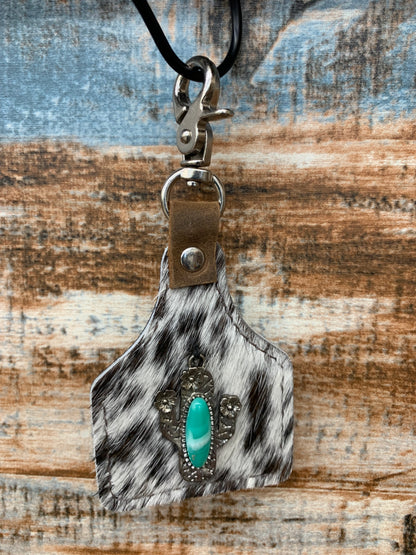 TC Hide Ear Tag Keychains
