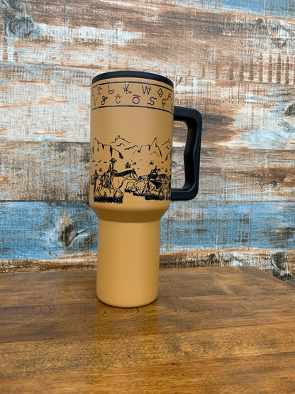 Cattle Drive Flip Top Tumbler