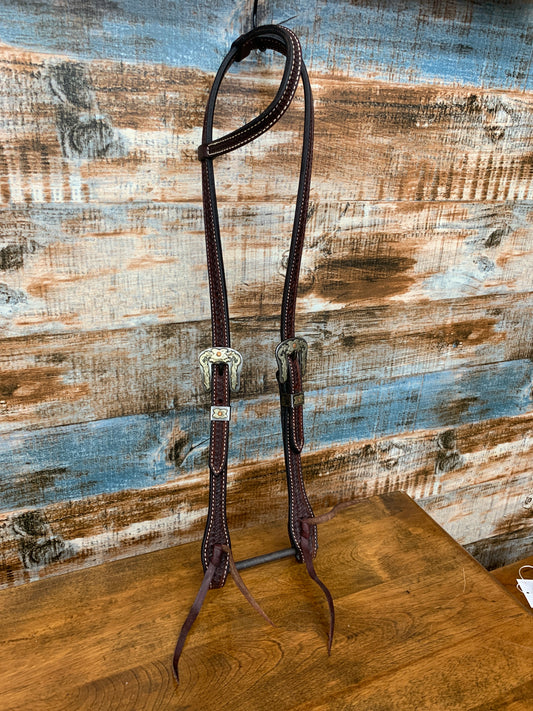 5/8” Single Ear Rosewood Spider Headstall