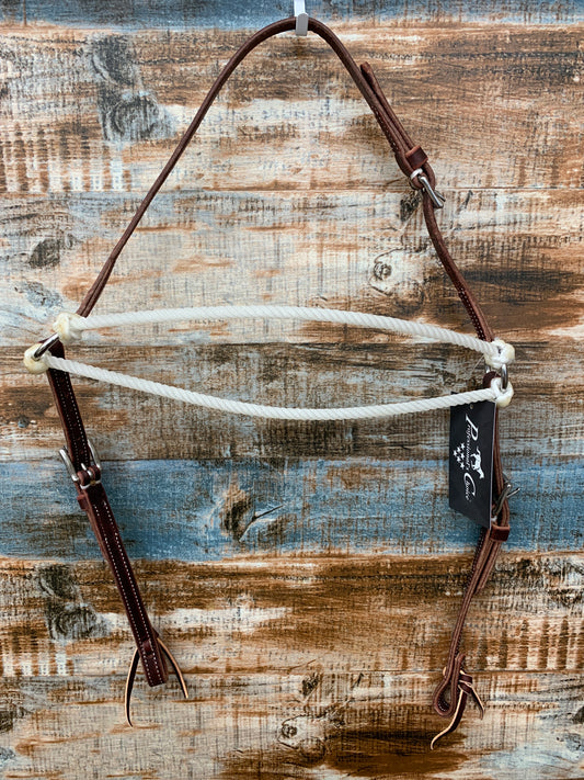PC Training Headstall Lariat Rope Burgundy