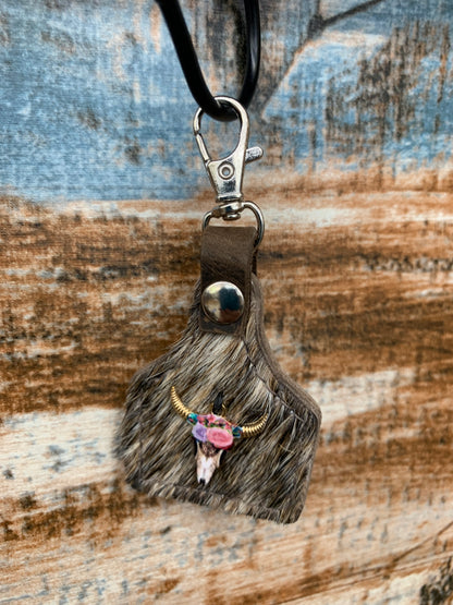 TC Hide Ear Tag Keychains