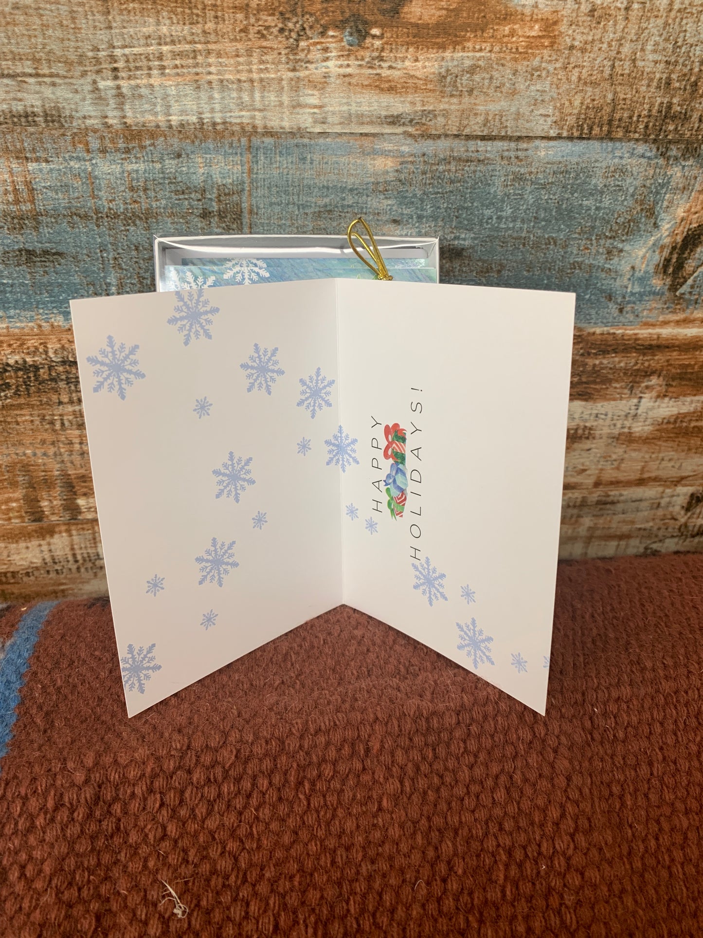 Holiday Box w/ 8 Cards- Unwrapping Gifts