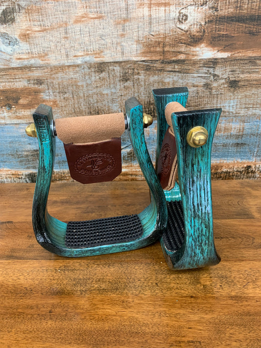 Nettles 2” Barrel - Blk & Painted Turquoise